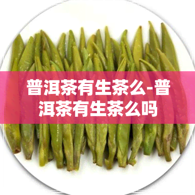 普洱茶有生茶么-普洱茶有生茶么吗