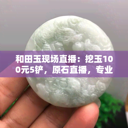 和田玉现场直播：挖玉100元5铲，原石直播，专业术语全解析