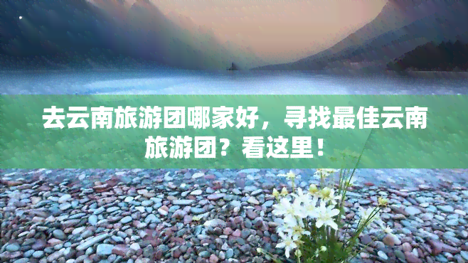 去云南旅游团哪家好，寻找更佳云南旅游团？看这里！