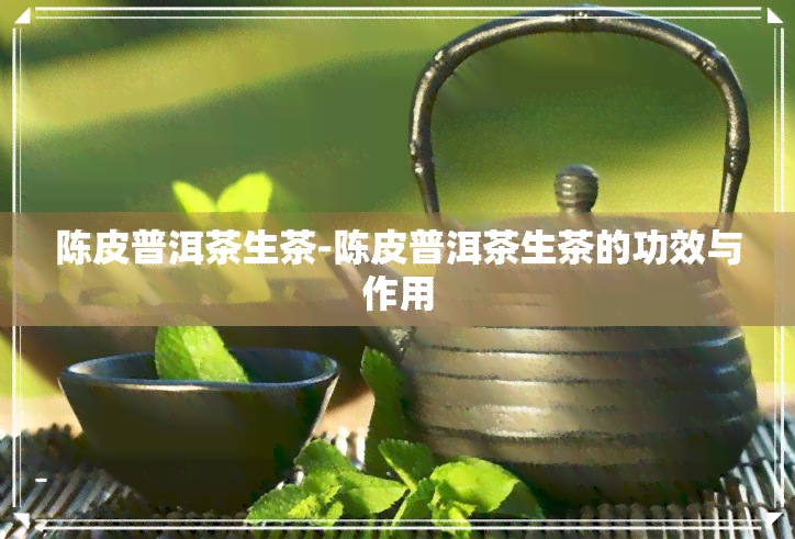 陈皮普洱茶生茶-陈皮普洱茶生茶的功效与作用