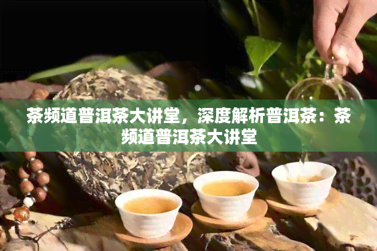 茶频道普洱茶大讲堂，深度解析普洱茶：茶频道普洱茶大讲堂