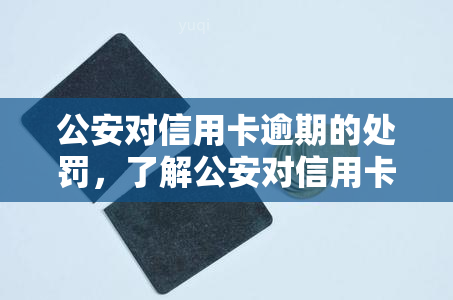 公安对信用卡逾期的处罚，了解公安对信用卡逾期的处罚规定，避免财务风险