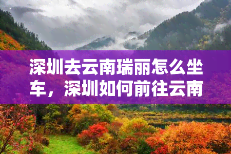 深圳去云南瑞丽怎么坐车，深圳如何前往云南瑞丽？乘坐什么车次最方便？