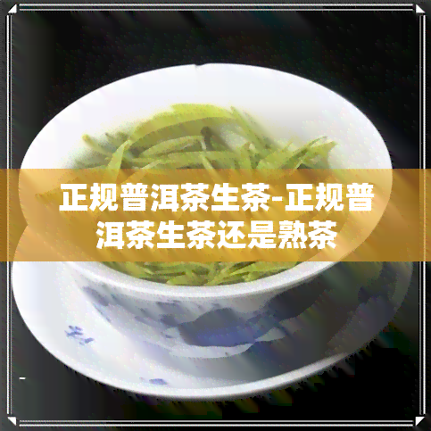 正规普洱茶生茶-正规普洱茶生茶还是熟茶