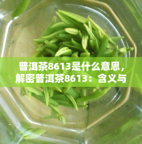 普洱茶8613是什么意思，解密普洱茶8613：含义与背后故事