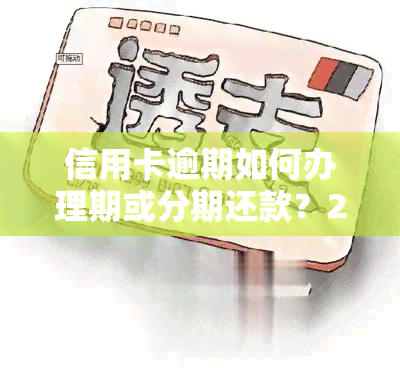 信用卡逾期如何办理期或分期还款？2022年详细流程及注意事