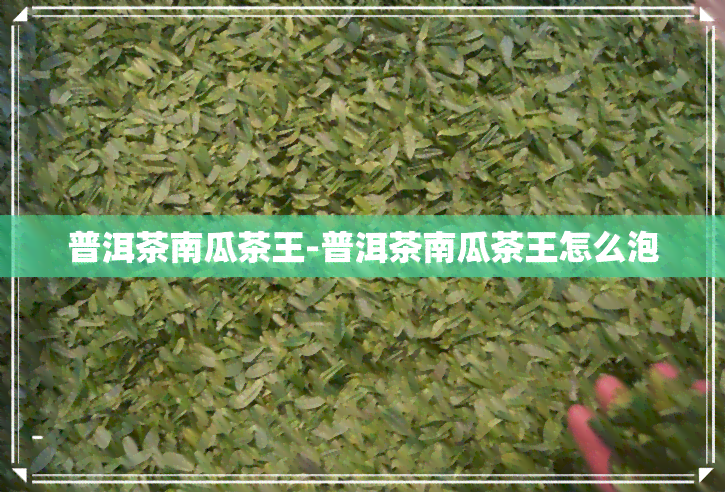 普洱茶南瓜茶王-普洱茶南瓜茶王怎么泡