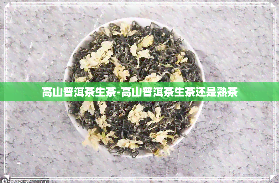 高山普洱茶生茶-高山普洱茶生茶还是熟茶