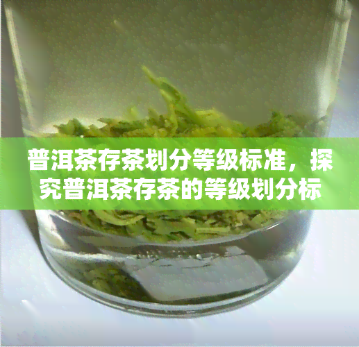 普洱茶存茶划分等级标准，探究普洱茶存茶的等级划分标准