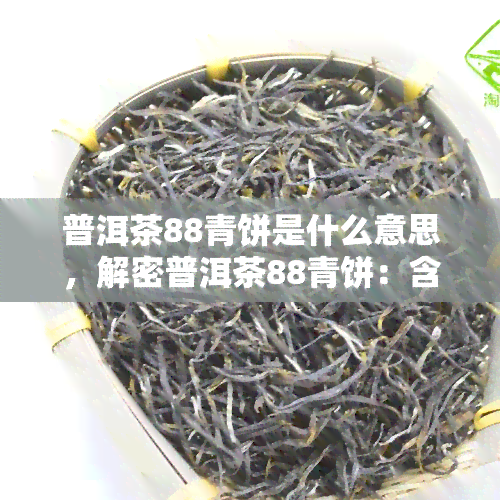 普洱茶88青饼是什么意思，解密普洱茶88青饼：含义、特性和收藏价值