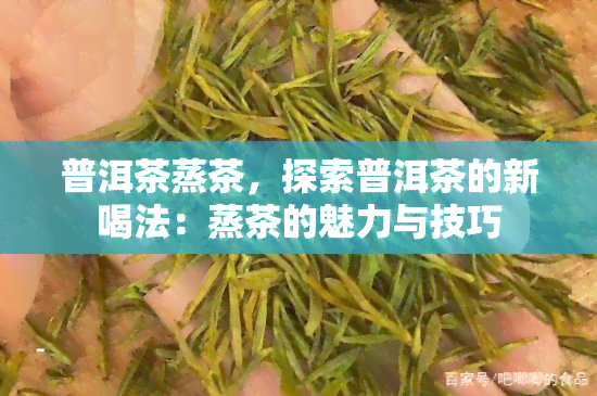 普洱茶蒸茶，探索普洱茶的新喝法：蒸茶的魅力与技巧