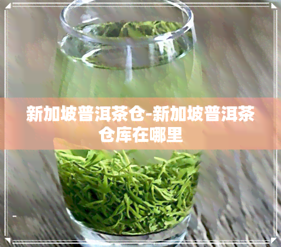 新加坡普洱茶仓-新加坡普洱茶仓库在哪里