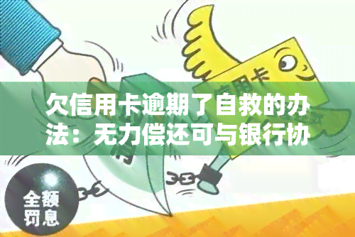 欠信用卡逾期了自救的办法：无力偿还可与银行协商，了解减免政策