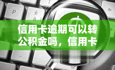 信用卡逾期可以转公积金吗，信用卡逾期能否申请公积金转移？