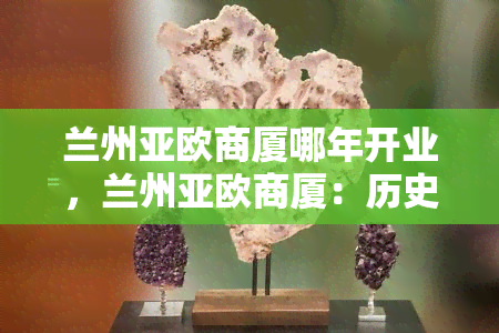 兰州亚欧商厦哪年开业，兰州亚欧商厦：历史与现状