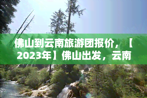 佛山到云南旅游团报价，【2023年】佛山出发，云南深度游旅游团报价出炉！