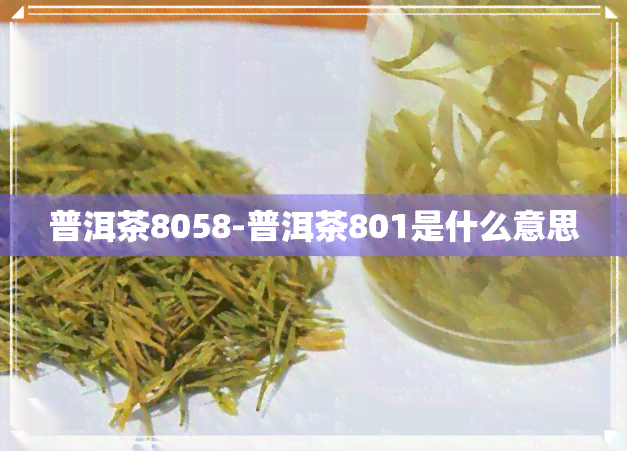 普洱茶8058-普洱茶801是什么意思