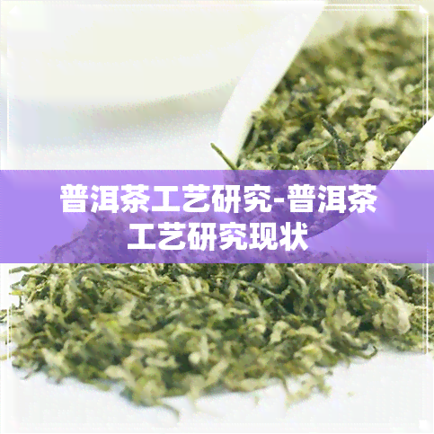 普洱茶工艺研究-普洱茶工艺研究现状