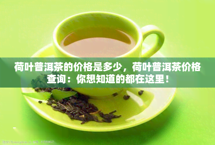 荷叶普洱茶的价格是多少，荷叶普洱茶价格查询：你想知道的都在这里！