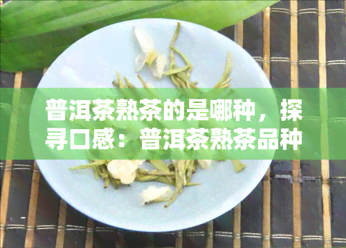 普洱茶熟茶的是哪种，探寻口感：普洱茶熟茶品种推荐