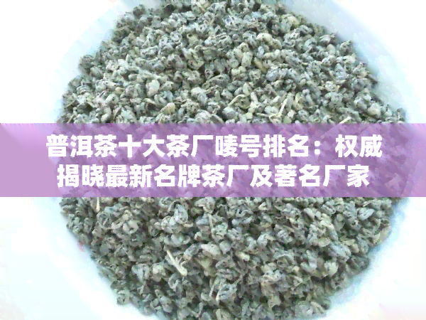 普洱茶十大茶厂唛号排名：权威揭晓最新名牌茶厂及著名厂家