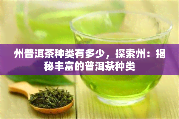 州普洱茶种类有多少，探索州：揭秘丰富的普洱茶种类