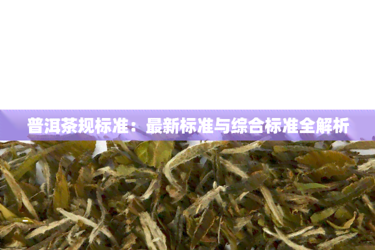 普洱茶规标准：最新标准与综合标准全解析