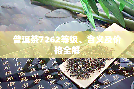 普洱茶7262等级、含义及价格全解