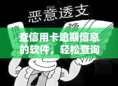 查信用卡逾期信息的软件，轻松查询信用卡逾期信息，使用我们的专业软件！