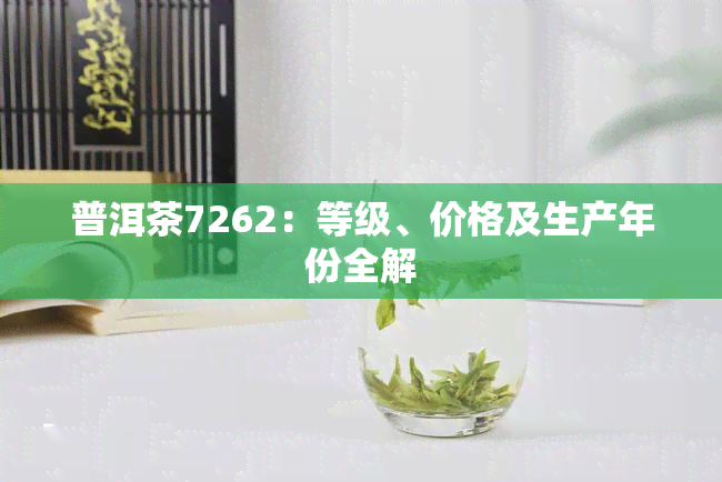 普洱茶7262：等级、价格及生产年份全解