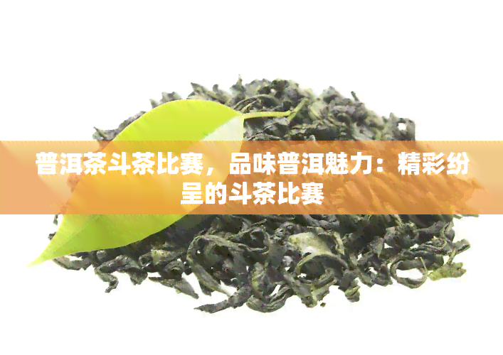 普洱茶斗茶比赛，品味普洱魅力：精彩纷呈的斗茶比赛