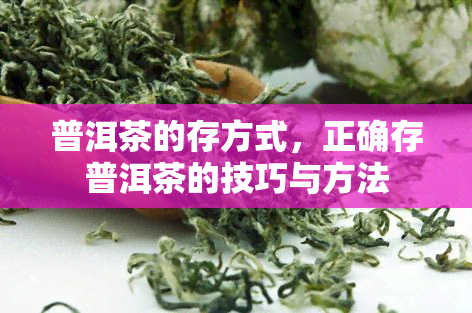 普洱茶的存方式，正确存普洱茶的技巧与方法