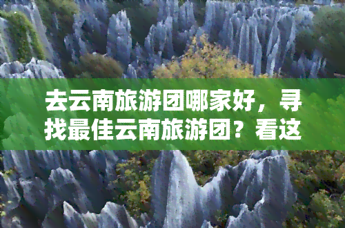 去云南旅游团哪家好，寻找更佳云南旅游团？看这里！