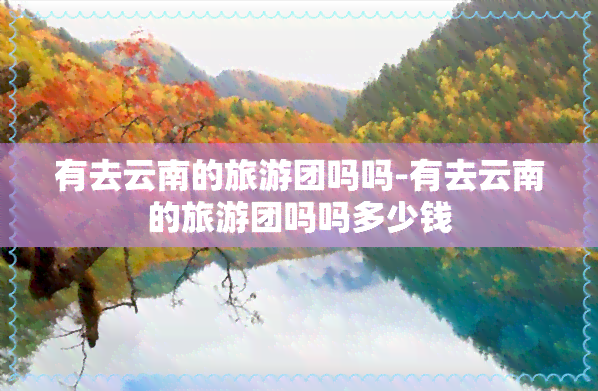 有去云南的旅游团吗吗-有去云南的旅游团吗吗多少钱