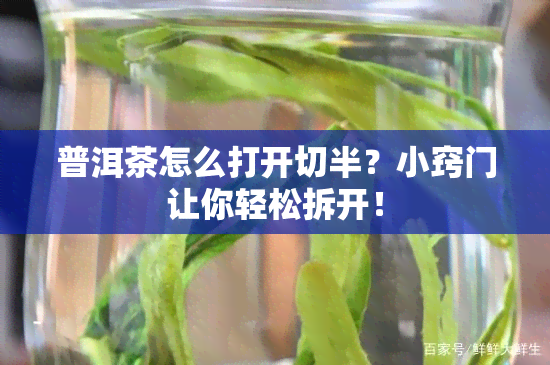 普洱茶怎么打开切半？小窍门让你轻松拆开！