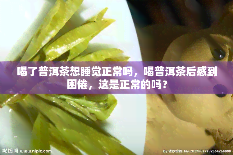 喝了普洱茶想睡觉正常吗，喝普洱茶后感到困倦，这是正常的吗？