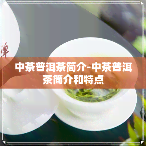 中茶普洱茶简介-中茶普洱茶简介和特点