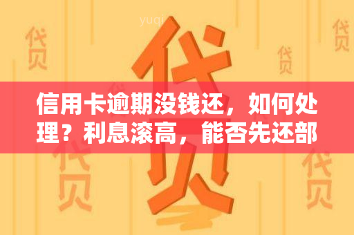 信用卡逾期没钱还，如何处理？利息滚高，能否先还部分？解决办法探讨