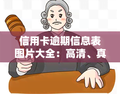 信用卡逾期信息表图片大全：高清、真实样例及解决方法