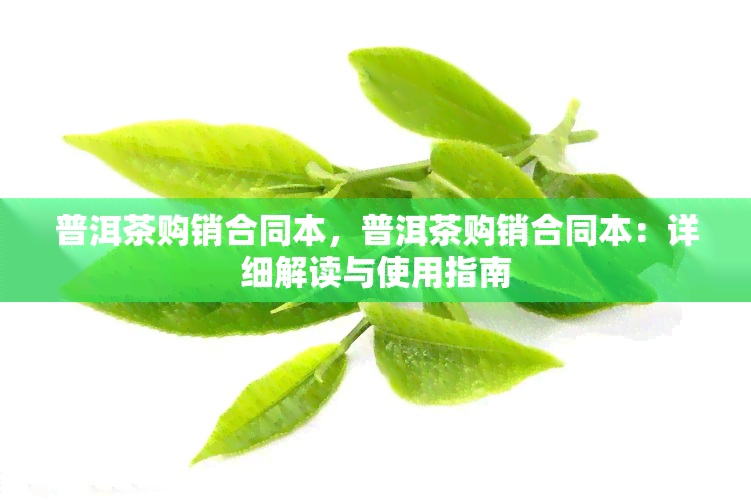 普洱茶购销合同本，普洱茶购销合同本：详细解读与使用指南