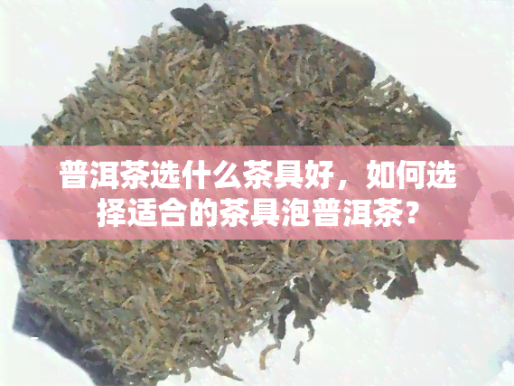 普洱茶选什么茶具好，如何选择适合的茶具泡普洱茶？