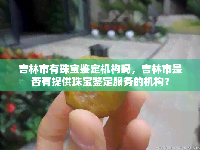 吉林市有珠宝鉴定机构吗，吉林市是否有提供珠宝鉴定服务的机构？