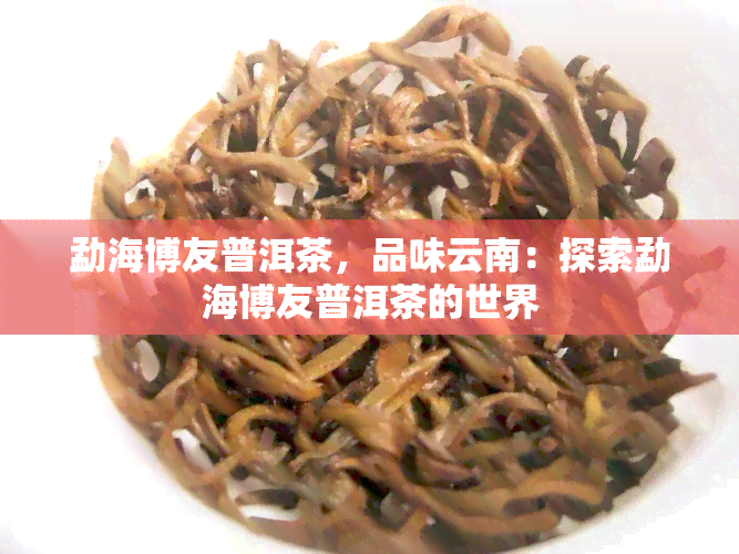 勐海博友普洱茶，品味云南：探索勐海博友普洱茶的世界