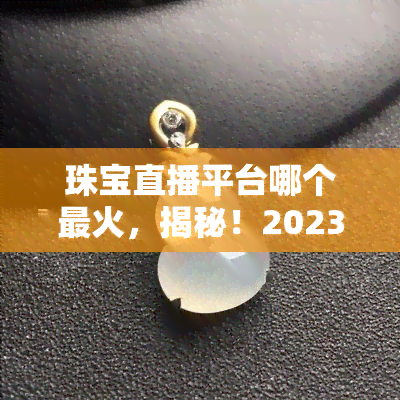 珠宝直播平台哪个最火，揭秘！2023年珠宝直播平台热度排行榜，哪个最火？