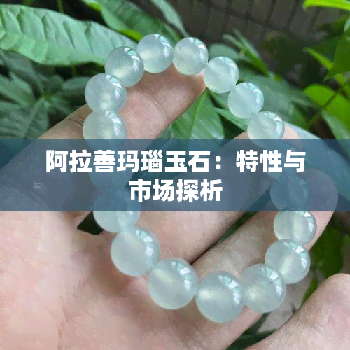 阿拉善玛瑙玉石：特性与市场探析