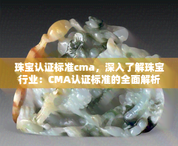 珠宝认证标准cma，深入了解珠宝行业：CMA认证标准的全面解析