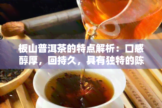 板山普洱茶的特点解析：口感醇厚，回持久，具有独特的陈香味道。