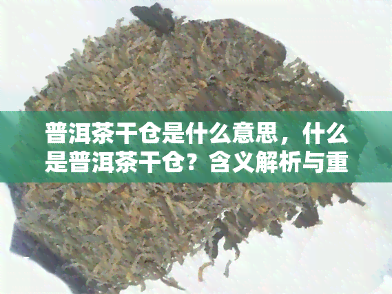 普洱茶干仓是什么意思，什么是普洱茶干仓？含义解析与重要性