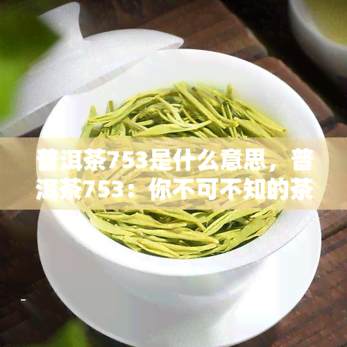 普洱茶753是什么意思，普洱茶753：你不可不知的茶叶术语