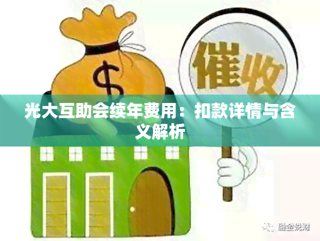 光大互助会续年费用：扣款详情与含义解析